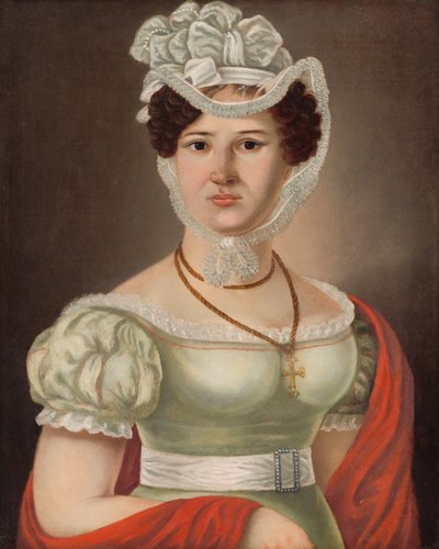 Portrait of a Young Lady - Mrs. Maléterová by János  Rombauer